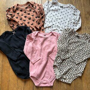Baby Girl Onesie Long Sleeve Bundle (5 items) | Size 18-24 Months